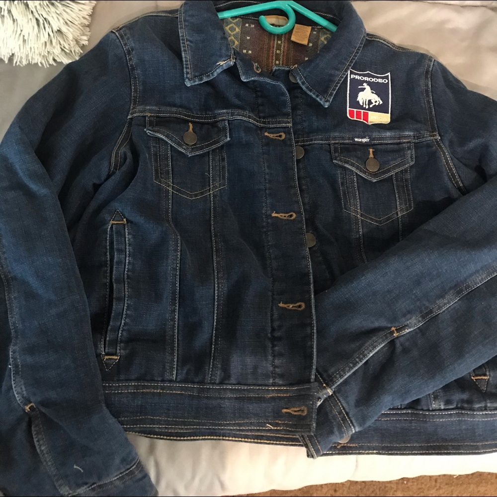 Denim lined jacket
